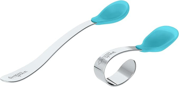 Green Sprouts Learning Spoon Set Aqua 2 Pieces