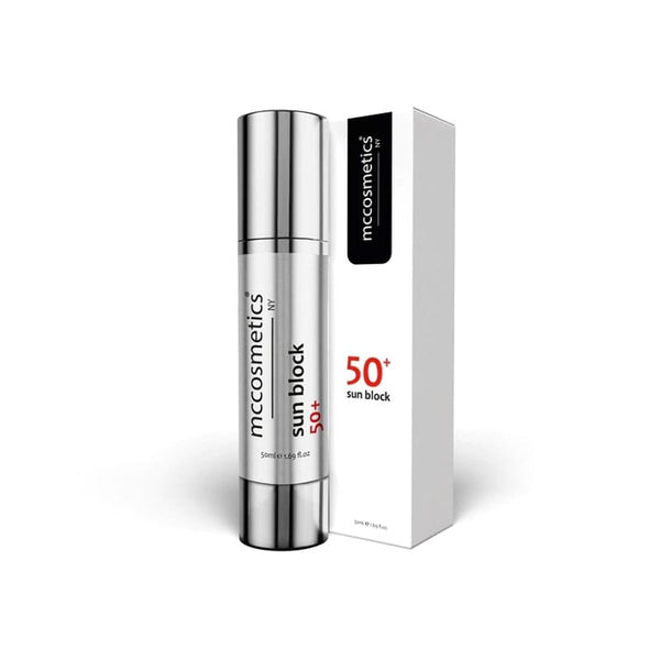 Mc Cosmetics Sun Block Cream SPF 50+ Zinc Oxide Titanium Dioxide 50g