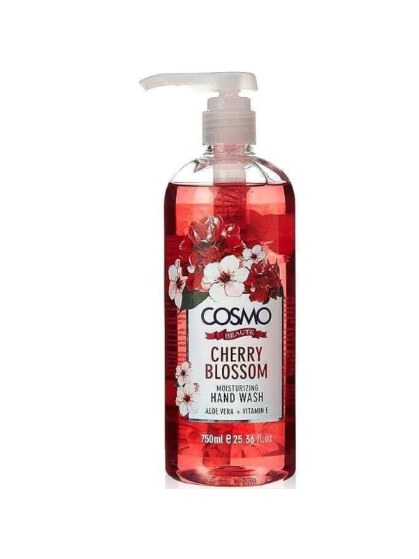 Cosmo Cherry Blossom Moisturizing Hand Wash Aloe Vera Vitamin E 750 ml