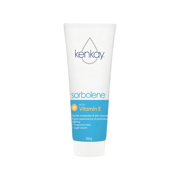 Kenkay Sorbolene Vitamin E Cream Moisturizer Fragrance-Free 100ml