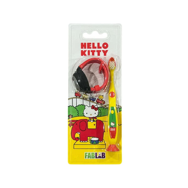 Fab Lab Kids Hello Kitty Manual Toothbrush with Light-Up Clock, Soft Bristles