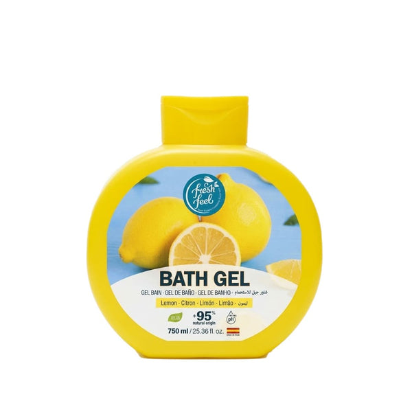 Fresh Feel Lemon Shower Gel Citrus Fragrance 750ml