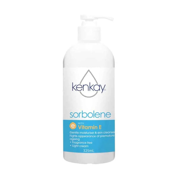 Kenkay Sorbolene Vitamin E Cream Moisturizer Fragrance-Free 325ml