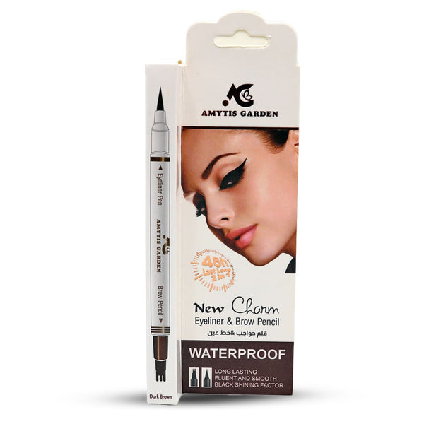Amytis Garden Waterproof Eyebrow Pencil & Eyeliner Dark Brown