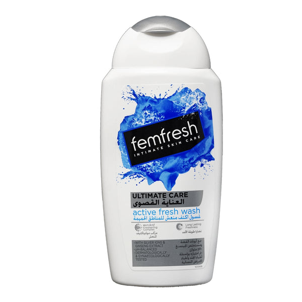 Femfresh Ultimate Care Active Fresh Intimate Wash Lactic Acid Calendula 250ml