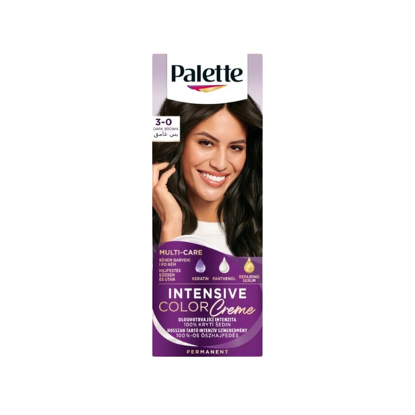 Palette Permanent Hair Color Dark Brown 0-3 Hair Dye, 110ml - 355521851