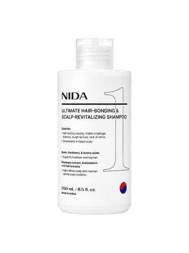NIDA Ultimate Hair-Bonding Scalp-Revitalizing Shampoo Biotin Panthenol Amino Acids 250ml