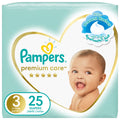 Pampers Premium Care Taped Baby Diapers Size 3 6-11 kg 25 Diapers