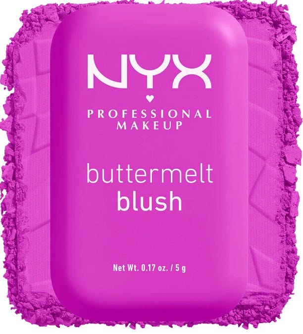 NYX Professional Makeup Buttermelt Blush Pressed Powder Mango, Almond & Shea Butters All The Butta