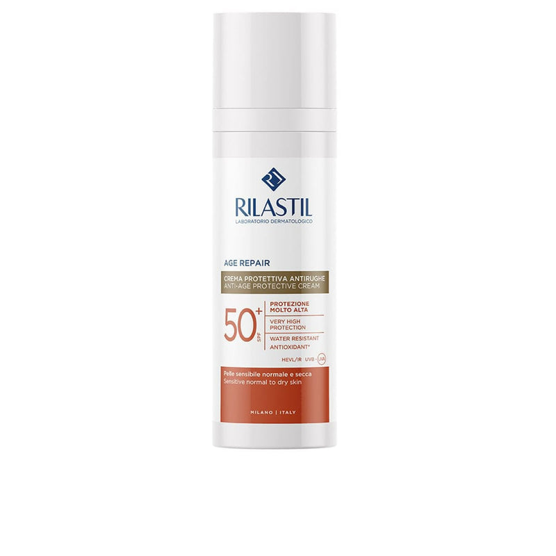Rilastil Age Repair SPF 50+ Water-Resistant Face Sunscreen Cream Sensitive Skin 50 ml