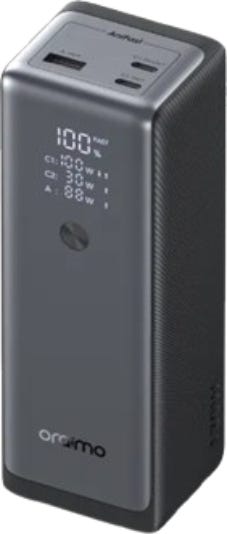 Oraimo Powerjet 130 Power Bank 27600mAh 130W Type-C Fast Charging Black