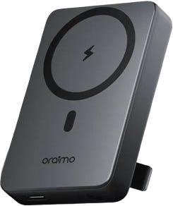 Oraimo Magpower 15 Magnetic Wireless Power Bank 15W, 22.5W Wired Charging, 10000mAh Black