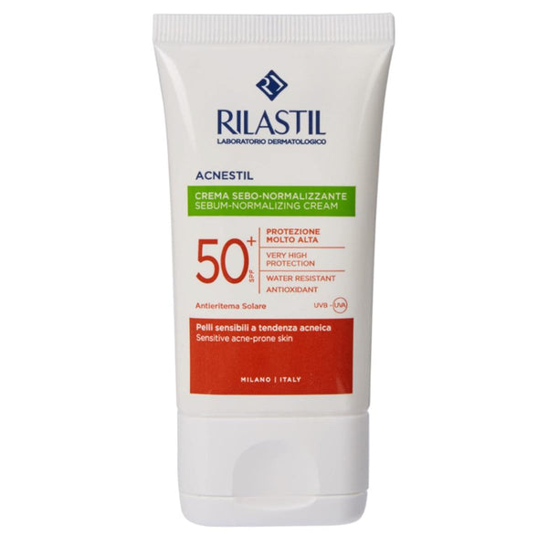 Rilastil Acnestil Sebum Normalising SPF 50+ Sunscreen Cream Matte Finish 40 ml