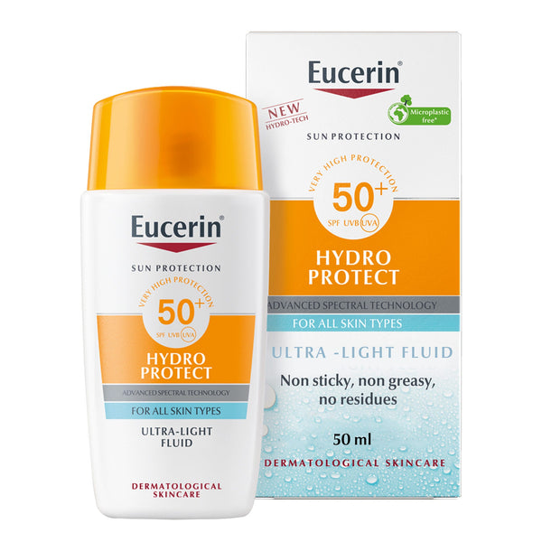 Eucerin Hydro Protect Ultra Light Sunscreen Fluid SPF50+ Hyaluronic Acid 50ml