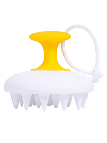 Salon System Silicone Scalp Massager Shampoo Brush Soft Bristles Assorted Colors