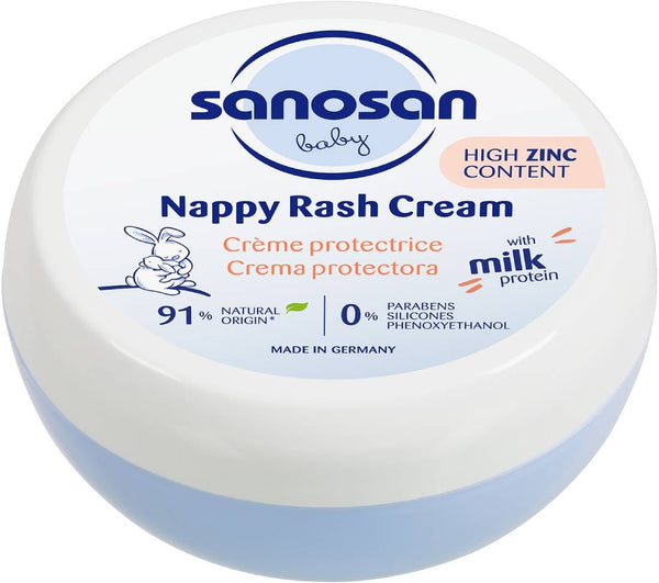 Sanosan Baby Nappy Rash Cream With Zinc Rich Protective Formula 150 ml
