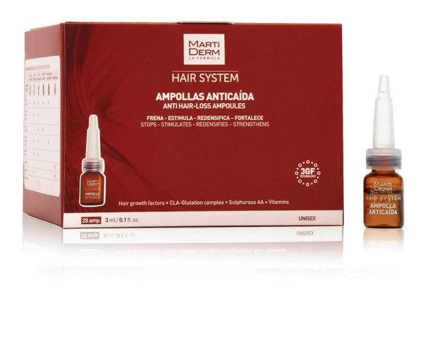 Martiderm Hair System 3GF Liquid Scalp Serum Ampoules