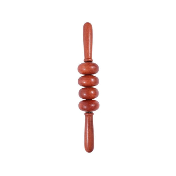 Spa System Wooden Massage Tool with Four Rollers B125