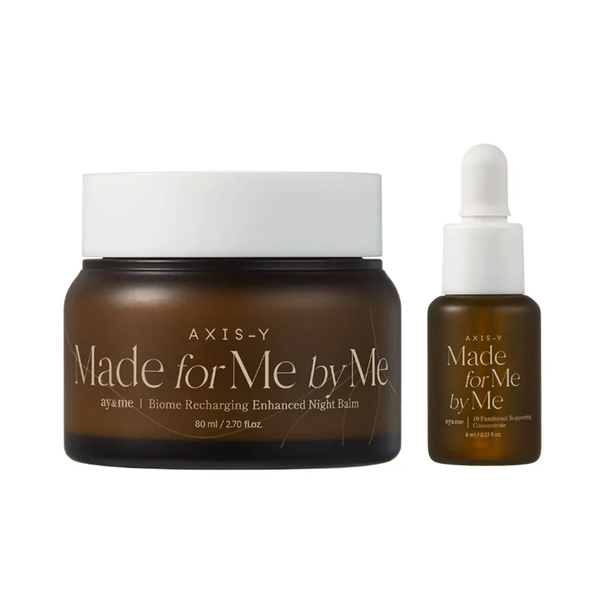 Axis-Y Biome Recharging Night Renewal Set with Panthenol Concentrate, 80ml + 8ml