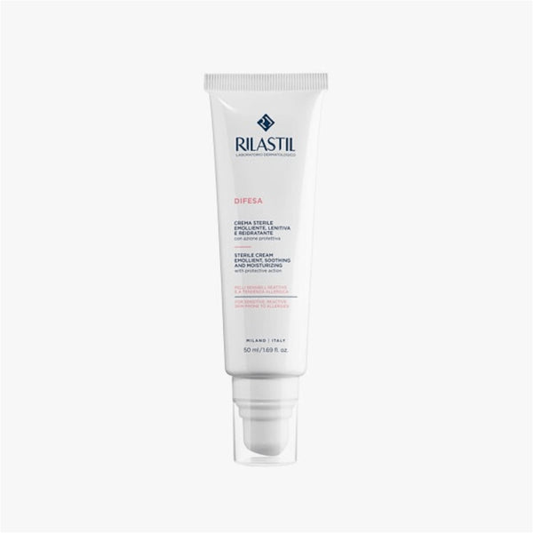 Rilastil Difesa Sterile Cream Barrier Repair Moisturizer with Hyaluronic Acid and Panthenol 50 ml