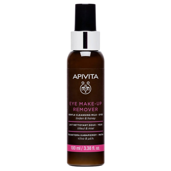 Apivita Eye Makeup Remover Liquid with Almond Oil, Olive Oil and Linden 100 ml