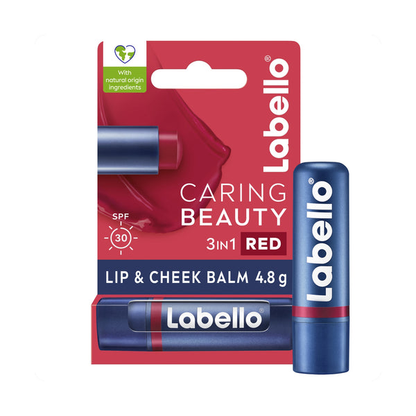 Labello Caring Beauty Lip & Cheek Balm SPF 30 Radiant Red