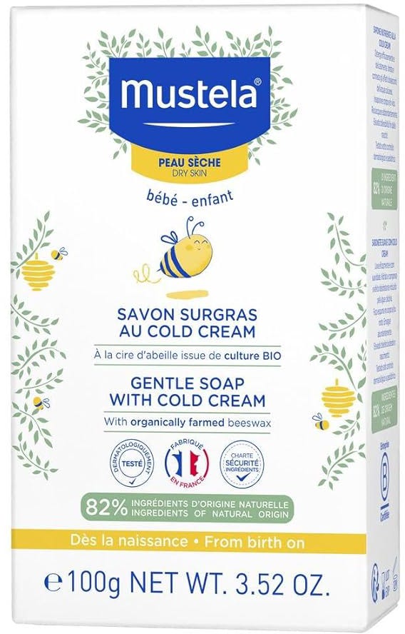 Mustela Gentle Soap with Cold Cream Face and Body Sensitive Skin 100 g