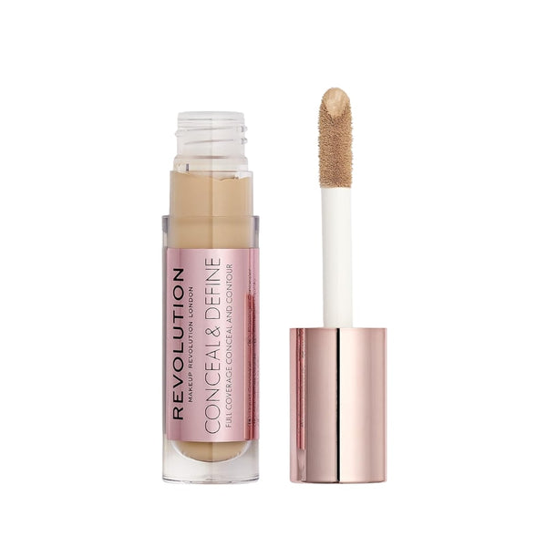 Revolution Conceal & Define Concealer Creamy High Coverage Natural Finish C10