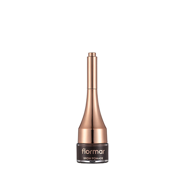 Flormar Brow Pomade Cream-Gel, Water-Resistant, 04 Dark Brown