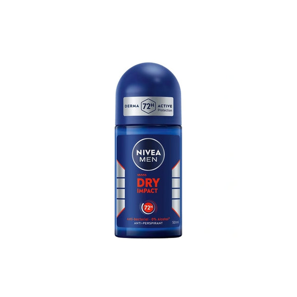 NIVEA MEN Dry Impact Roll-On Antiperspirant Deodorant 48-Hour Protection 50 ml