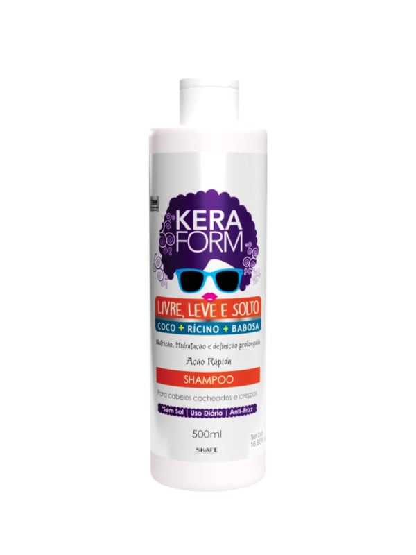 Skafe Kera Form Shampoo for Curly Hair Coconut Castor Oil Aloe Vera 500ml