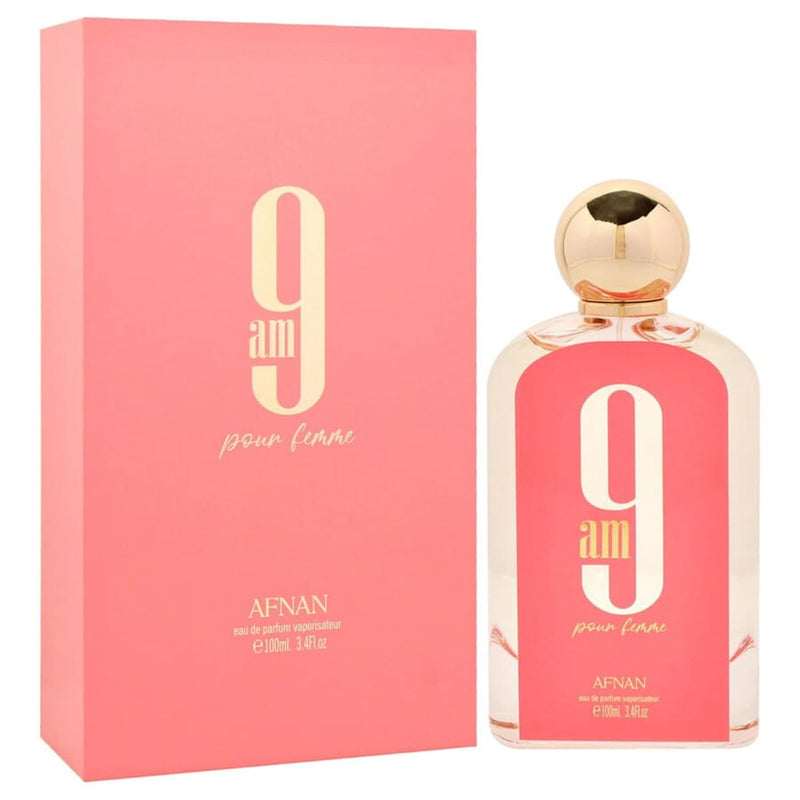 Afnan 9 AM Pour Femme Eau de Parfum Floral Fruity Woody Musk Fragrance 100 ml