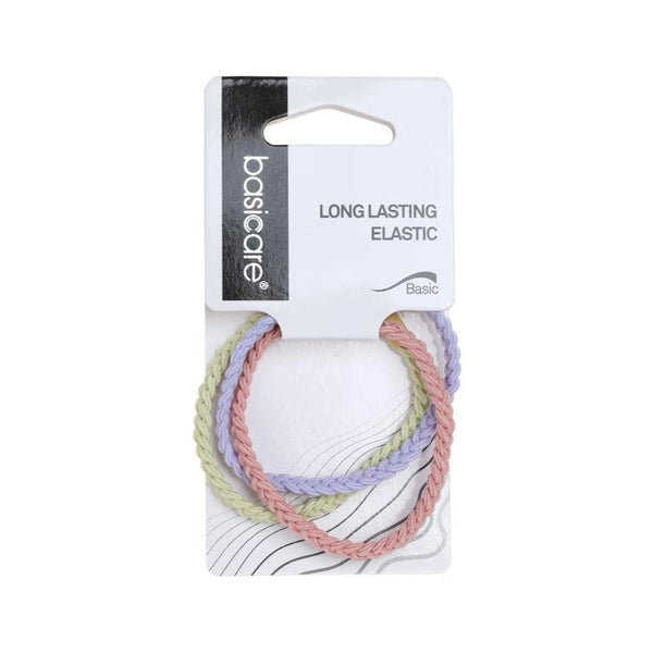 Besikur Colorful Elastic Hair Ties Stretchy Secure Hold 3 Pieces