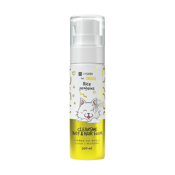 Hiskin Kids Cleansing Hair Foam Rice Protein 200ml