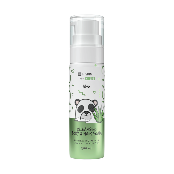 Hiskin Kids Cleansing Hair Foam Aloe Vera Gentle Formula 200ml