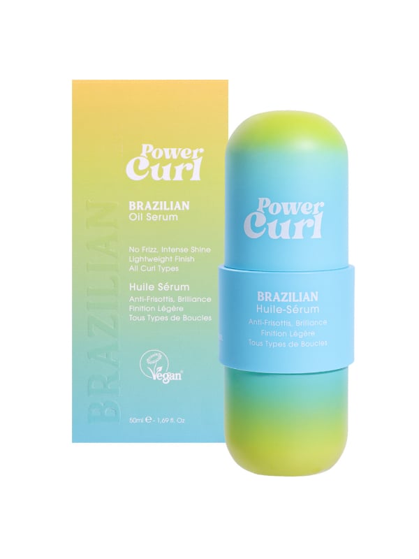 Power Curl Brazilian Hair Oil Serum Lightweight Shine Finish for Curly Hair 50ml
