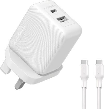 Oraimo Wall Charger 35W GaN USB-C PD3.0 QC4.0+ Fast Charger White