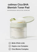 Celimax Ji Woo Gae Cica BHA Toner Pads with PHA and LHA for Sensitive Skin