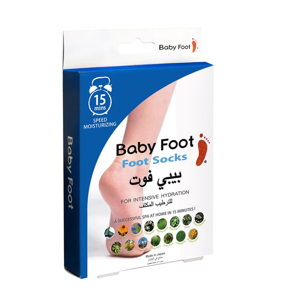 BABY FOOT Intensive Hydration Socks for Feet, Disposable Pair with Natural Extracts and Collagen