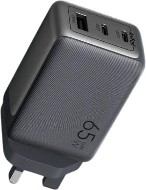 Oraimo HyperGaN 65W GaN Wall Charger Kit, PD QC PE Fast Charging, Black, 100W USB-C Cable