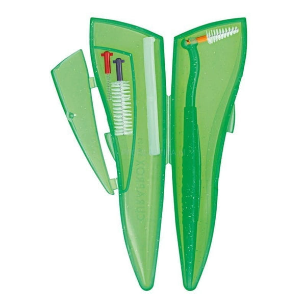 Curaprox Ortho Pocket Set Interdental Brush Kit with Ortho Wax and UHS 451 Holder