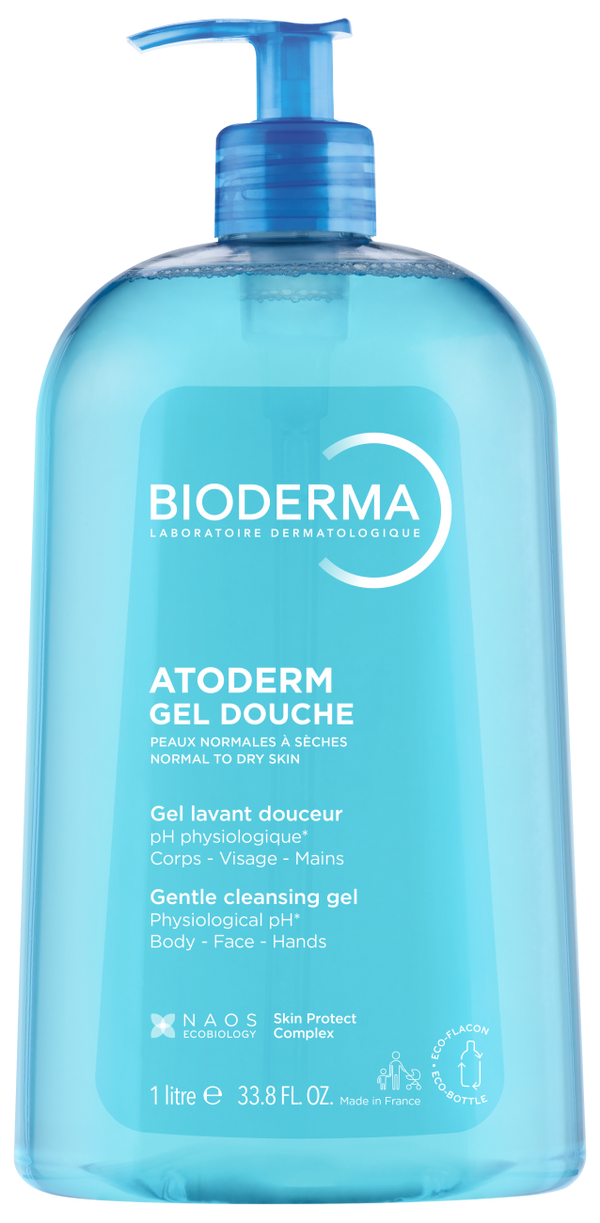 Bioderma Atoderm Shower Gel Gentle Cleansing Soap-Free 1 Liter