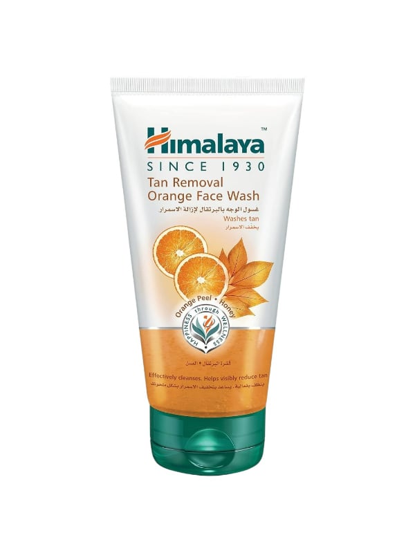 Himalaya Orange Face Wash, Cleansing Gel with Orange Peel and Honey, 150 ml