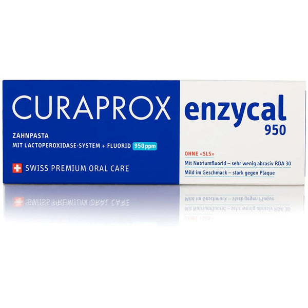 Curaprox Enzycal 950 Toothpaste Fluoride Formula SLS-Free 75 ml