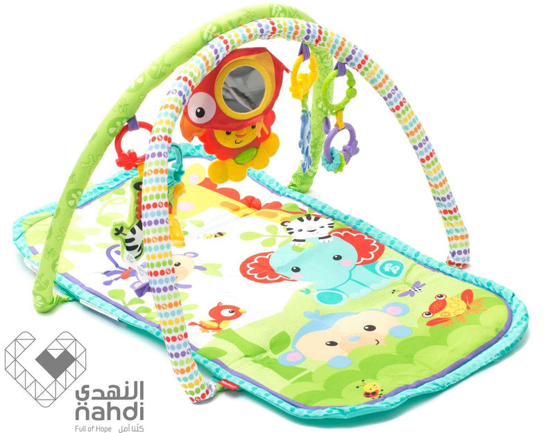 Fisher-Price 3-in-1 Musical Activity Gym with Linkable Toys and Padded Mat