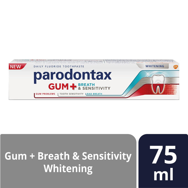 Parodontax Gum, Breath & Sensitivity Toothpaste Stannous Fluoride Brightening 75 ml