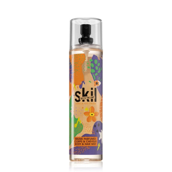 Skil Vanilla Ice Cream Hair & Body Mist Spray, Milk Vanilla Caramel Musk Scent, 250 ml
