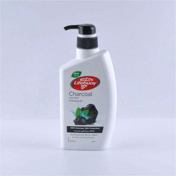 Lifebuoy Body Wash Charcoal & Mint Foaming Cleanser 500ml