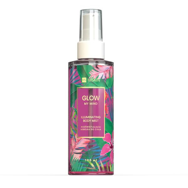 Hiskin Kids Glow Body Mist Illuminating Shimmer Glycerin Pink 100ml