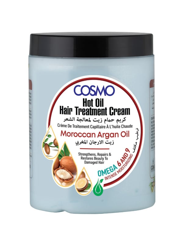 Cosmo Moroccan Argan Oil Hair Treatment Cream Hot Oil 1000 ml